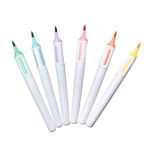 CANETA MARCA TEXTO COM 6 CORES PASTEL - 9266-RS