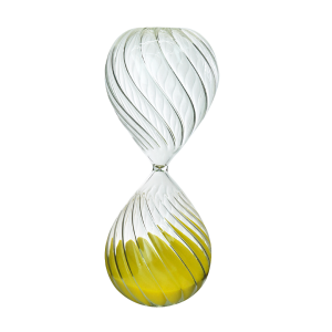 AMPULHETA DE VIDRO EM RELEVO 30 MINUTOS 20CM - 5931-AM