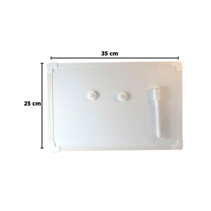 LOUSA MAGNÉTICA DE PLÁSTICO COM CANETA E APAGADOR 25X35CM - 1664-BR