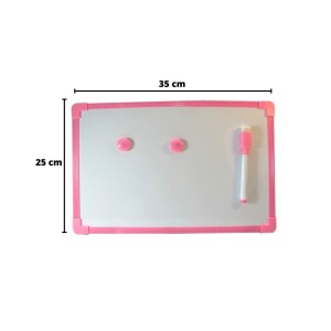 LOUSA MAGNÉTICA DE PLÁSTICO COM CANETA E APAGADOR 25X35CM - 1664-RS