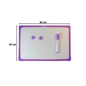 LOUSA MAGNÉTICA DE PLÁSTICO COM CANETA E APAGADOR 25X35CM- 1664-RX