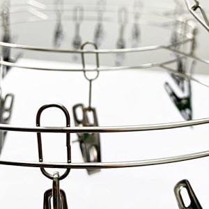 VARAL DE METAL COM 16 PRENDEDORES EM METAL - 32 CM - 15PC31