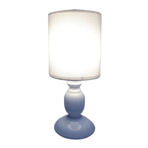 ABAJUR DE PLASTICO COM CÚPULA EM LINHO E PVC 28CM BIVOLT - AL55008-BR