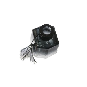 FRASCO DIFUSOR DE VIDRO COM PENDENTE DECORATIVO 7CM 200ML - HD02002- FUME