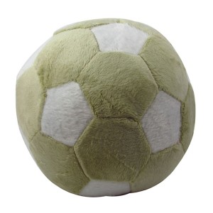 ALMOFADA PELUCIA BOLA P - 15 CM BEGE  E BRANCA - 31300124-BG