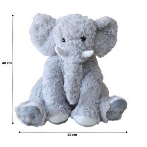 ELEFANTE EM PELÚCIA DE POLIÉSTER 40CM - F1646-CZ