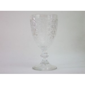 JOGO DE TAÇA DE VIDRO ALTO RELEVO COM 6 PEÇAS 300ML - 4668