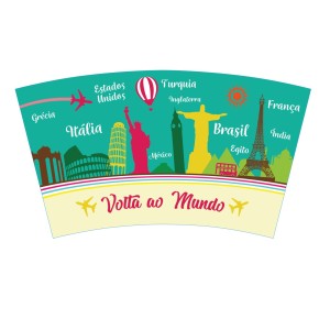 BALDE DE METAL PARA CERVEJA VOLTA AO MUNDO 4.8 LITROS - CA12165-D