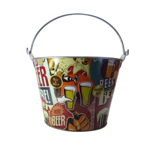 BALDE DE METAL PARA CERVEJA  BAR & BEER  4.8 LITROS - CA12096-E