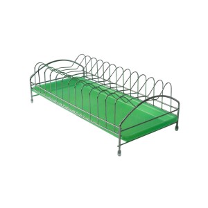 ESCORREDOR DE PRATOS DE FERRO E BANDEJA DE PLÁSTICO 2 PEÇAS - CA09515-VD