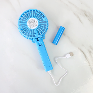 MINI VENTILADOR DOBRÁVEL PORTÁTIL E RECARREGÁVEL USB LED - A840-AZ