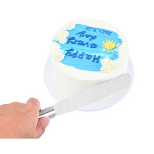 ESPATULA RETA PARA CONFEITAR EM INOX 31CM - IR3475