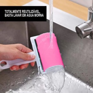 ROLO ADESIVO TIRA PELO DE PLÁSTICO LAVÁVEL 17CM - CA12323-PK