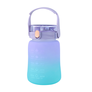 GARRAFA DE PLÁSTICO COLOR COM CANUDO E ALÇA 1100ML - 4577-LL