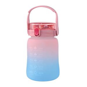 GARRAFA DE PLÁSTICO COLOR COM CANUDO E ALÇA 1100ML - 4577-RS