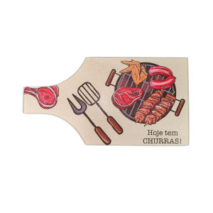 TÁBUA DE CORTE DE VIDRO TEMPERADO DECORADOS 34,5X18,5CM - CZ35X19-C