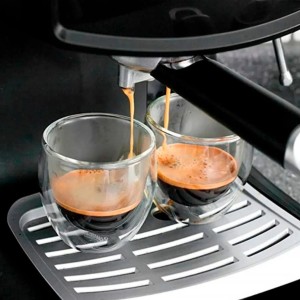 JOGO DE CANECA DE VIDRO DUPLO BOROSSILICATO 02 PÇS - VDA09128