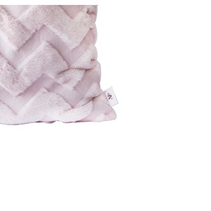 CAPA DE ALMOFADA COM DETALHES GEOMÉTRICOS E PELAGEM CURTA 40X40CM -2867-RS