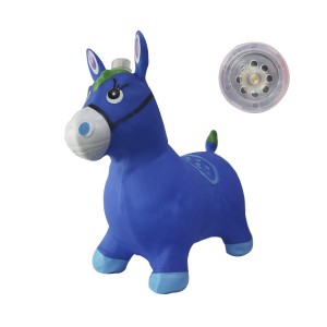 CAVALINHO UPA UPA DE BORRACHA COM SOM E LUZ 52X25X60 CM - DFM566-AZ