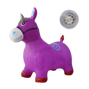 CAVALINHO UPA UPA DE BORRACHA COM SOM E LUZ 52X25X60 CM - DFM566-RX