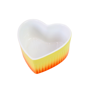 TIGELA DE CERÂMICA FORMATO CORAÇÃO 100ML - 2111510-AMLJ