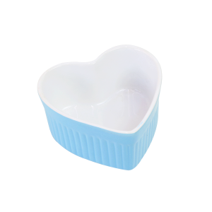 TIGELA DE CERÂMICA FORMATO CORAÇÃO 100ML - 2111510-AZCL