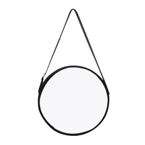 ESPELHO COM ALÇA EM COURO SINTÉTICO E AJUSTE NA LATERAL 45 CM- 3077-PT