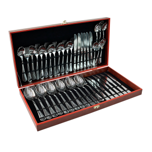 FAQUEIRO AÇO INOX MESA E CHA NA MALETA 42 PEÇAS - CA12020