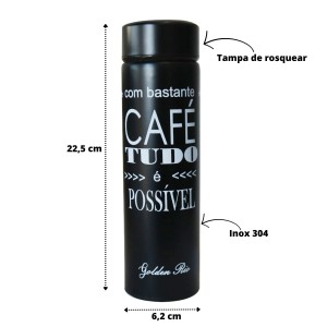 GARRAFA ISOTÉRMICA COM INFUSOR FOSCA 470ML - GDR0299-PT4