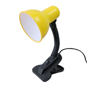 LUMINARIA DE MESA DE PLÁSTICO COM PRESILHA GARRA BIVOLT 30CM - MC602017P-AM