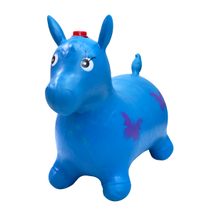 CAVALINHO UPA UPA DE BORRACHA COM SOM 56CM - NZ3088-AZ