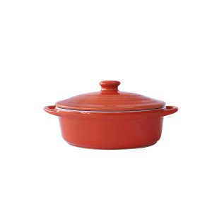 MINI PANELA OVAL DE CERÂMICA 18X12X8CM - 207155-LJ