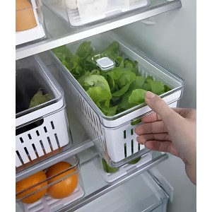 CAIXA ORGANIZADORA DE PLÁSTICO PARA GELADEIRA 5,7LITROS 31,5X16X14,5CM - CA12470