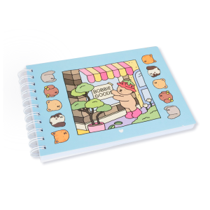 CADERNO DE COLORIR BOBBIE GOODS 100 FOLHAS - A5-MJ6165-2A-AZUL