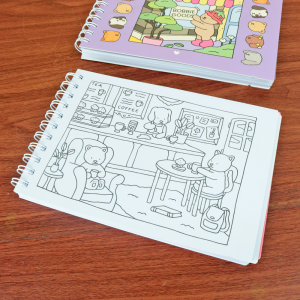 CADERNO DE COLORIR BOBBIE GOODS 100 FOLHAS - A5-MJ6165-2A-LILAS