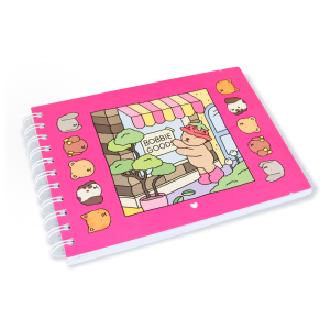 CADERNO DE COLORIR BOBBIE GOODS 100 FOLHAS - A5-MJ6165-2A-PINK