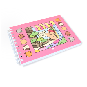 CADERNO DE COLORIR BOBBIE GOODS 100 FOLHAS - A5-MJ6165-2A-ROSA