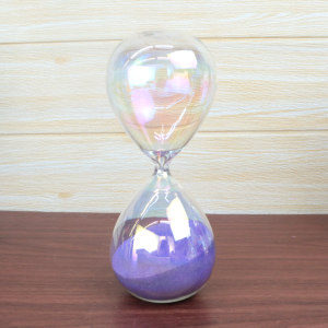 AMPULHETA DE VIDRO FURTA-COR DE 30MINUTOS 20CM- 6488-C