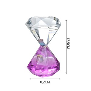 AMPULHETA DE OLEO LIQUIDO COM TEMPORIZADOR DIAMANTE - 5604-G