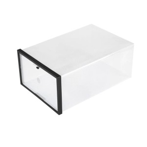 CAIXA ORGANIZADORA PARA CALÇADOS DE PLÁSTICO E COM TAMPA 14X24X34CM- 3002-PT