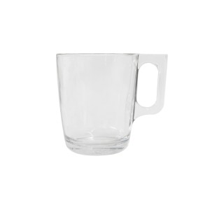 JOGO COM 6 CANECAS DE VIDRO TRANSPARENTE 160ML - BM9152