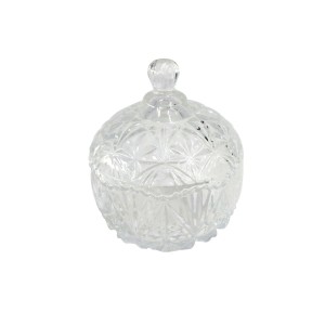 BOMBONIERE DE VIDRO TRANSPARENTE 10X12CM - TRC8658