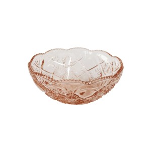FRUTEIRA BOWL DE VIDRO 28X7CM NA COR ROSÊ GOLD - PIN1075