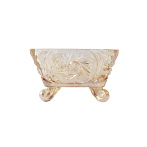 ENFEITE DECORATIVO DE VIDRO COM PÉ 10X6CM - CA16075