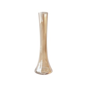VASO DECORATIVO DE VIDRO ÂMBAR 3.6X24.5CM - CA16073