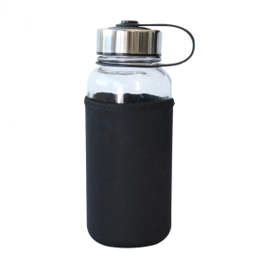 GARRAFA DE VIDRO 750 ML COM CAPA NEOPREME - SXYT4854