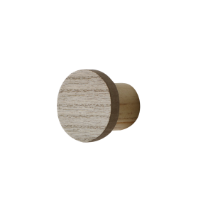 GANCHO DE MADEIRA E PENDURADOR RÚSTICO  5X5CM - 3017-BG