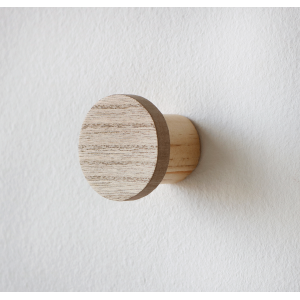 GANCHO DE MADEIRA E PENDURADOR RÚSTICO  5X5CM - 3017-BG