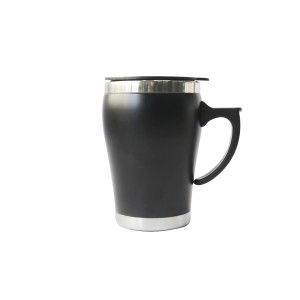 CANECA DE INOX COM TAMPA DE PLÁSTICO - 300ML - HG85038-PT