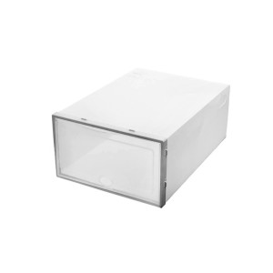 CAIXA ORGANIZADORA PARA CALÇADOS DE PLÁSTICO E COM TAMPA 14X24X34CM- 3002-CZ
